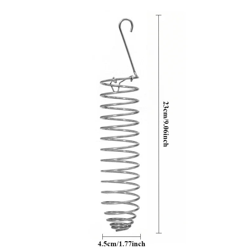 Durable Stainless Steel Parrot Forager Feeder - Spiral Design for Small Pets 4
