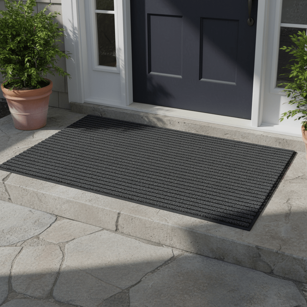 GROUNDFORT – Durable Outdoor Entrance Mat with High-Density Fibers & All-Season Floor Protection