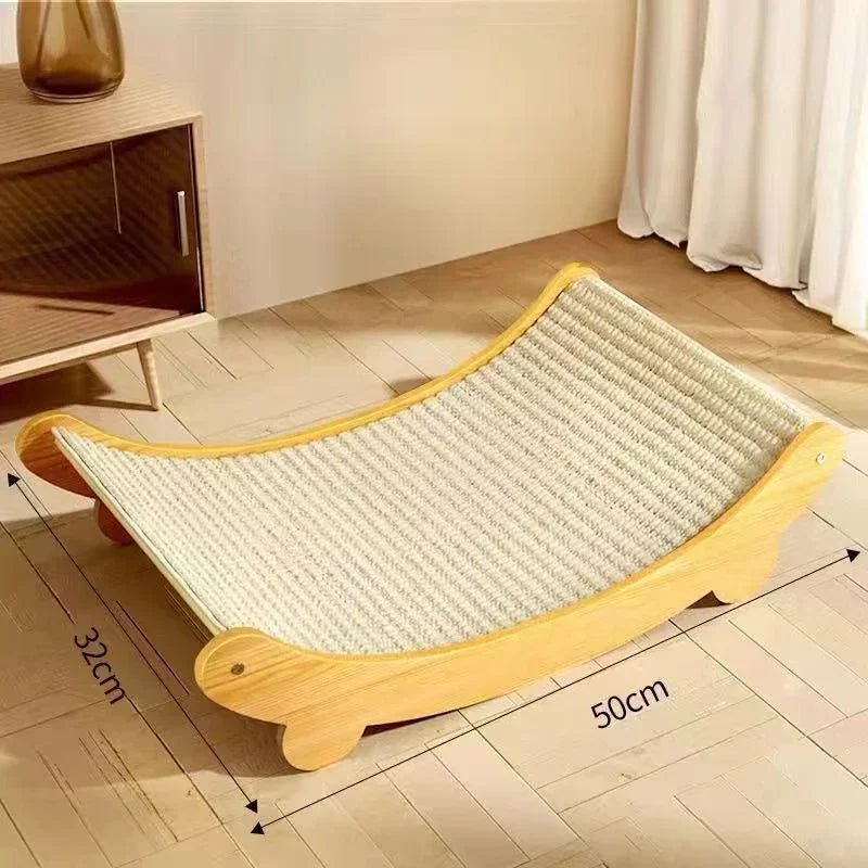 Durable Wooden Cat Scratching Pad & Cozy Multifunctional Sleeping Bed 6