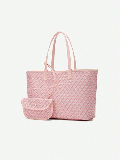 EASYTOTE – Casual PVC Shoulder Tote Bag for Women & Students 0