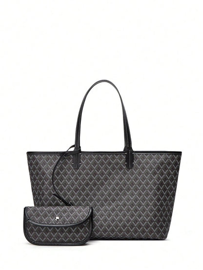EASYTOTE – Casual PVC Shoulder Tote Bag for Women & Students 4