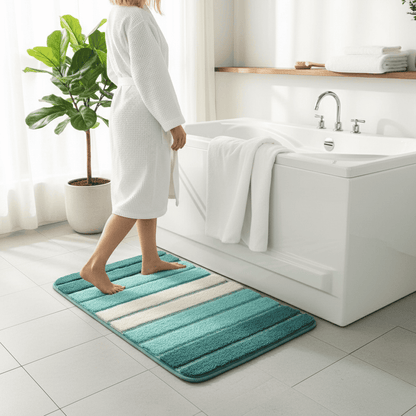 ECOFLOOR – Non-Slip Organic Bath Mat for Luxurious Bathroom Comfort 1