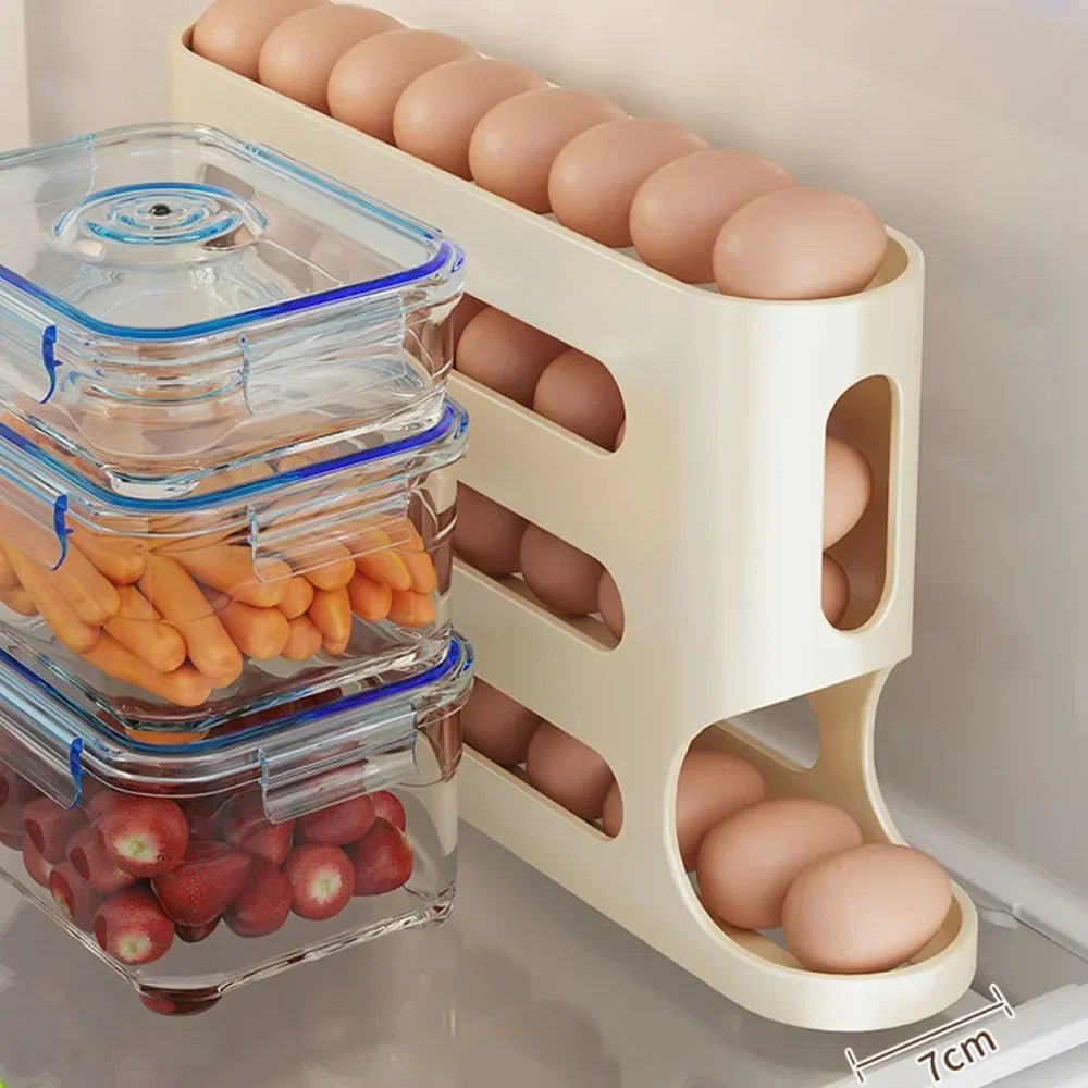 EGGSTAGE – 4-layer automatic egg dispenser for refrigerator organization 4