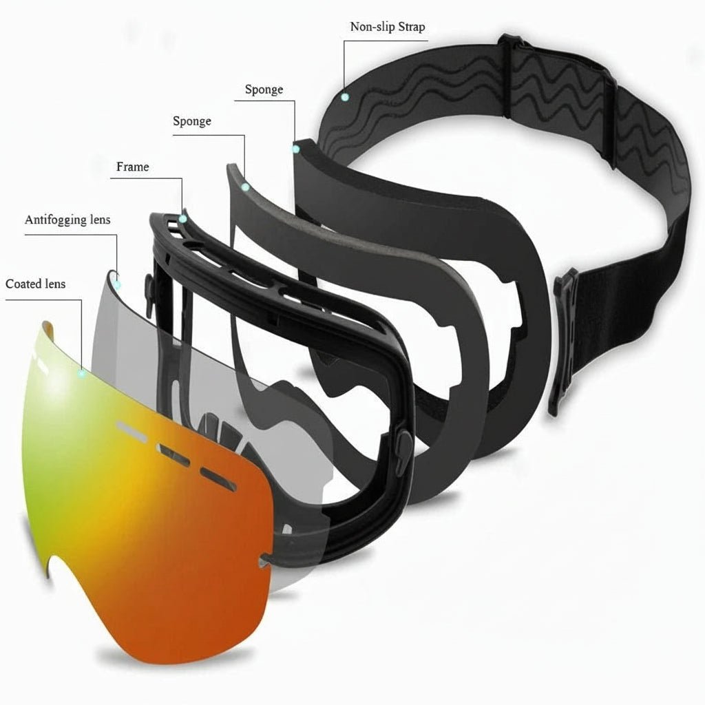 ELAX Double Layer Anti-Fog Ski Goggles for Snowboarding & Snowmobiling 3