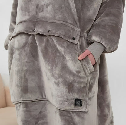 EMBERWEAR – USB-Powered Heated Blanket Hoodie for Cozy Warmth 7