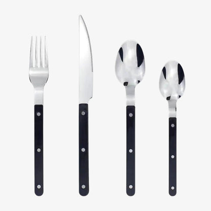 ETERNISERVE – 24-Piece Engraved Stainless Steel Cutlery Set for 6 0