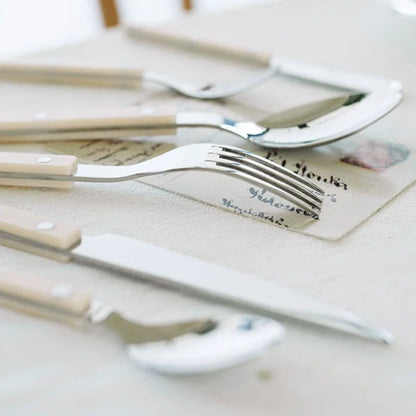 ETERNISERVE – 24-Piece Engraved Stainless Steel Cutlery Set for 6 6
