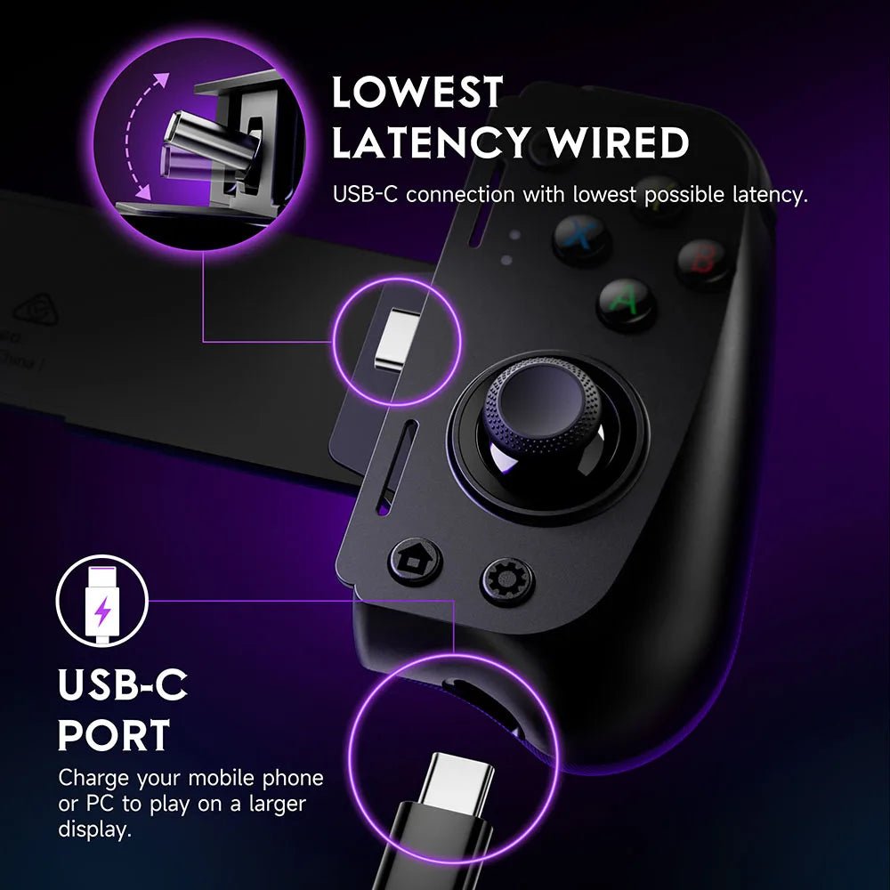 EasySMX M10 Mobile Game Controller for Android & iPhone 15, Hall Effect Triggers, Anti-Slip Design 3