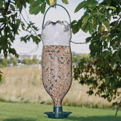 Eco-Friendly Bird Feeder - Automatic Recycled Soda Bottle Design for Outdoor Use 1