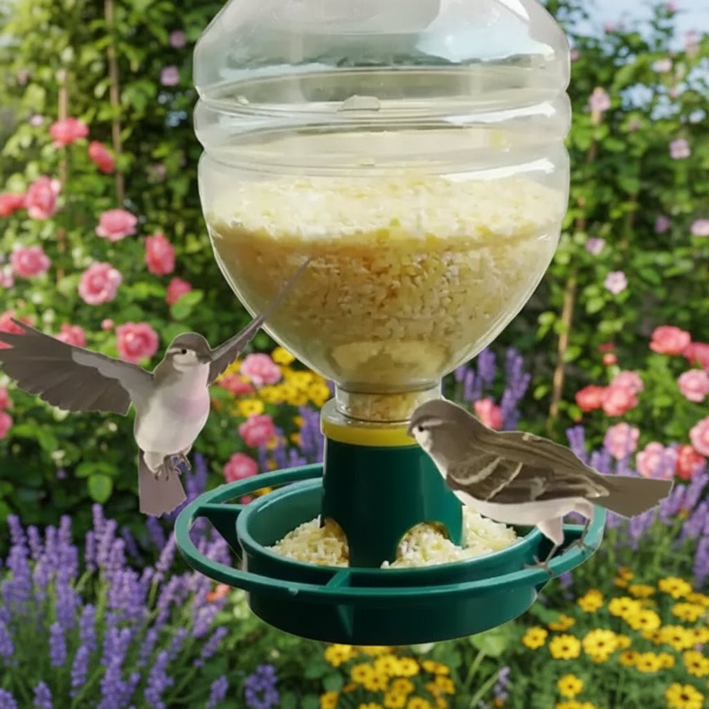 Eco-Friendly Bird Feeder - Automatic Recycled Soda Bottle Design for Outdoor Use 2