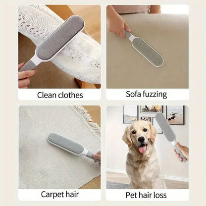 Eco-Friendly Double-Sided Pet Hair Removal Brush - Reusable Lint Cleaner 1