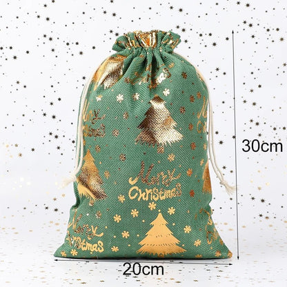 Eco-Friendly Jute Gift Bags - Set of 2 Large Present Bags for Wrap Gifts 2