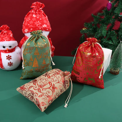 Eco-Friendly Jute Gift Bags - Set of 2 Large Present Bags for Wrap Gifts 5