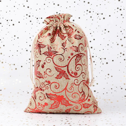 Eco-Friendly Jute Gift Bags - Set of 2 Large Present Bags for Wrap Gifts 6