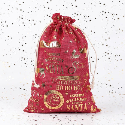 Eco-Friendly Jute Gift Bags - Set of 2 Large Present Bags for Wrap Gifts 7