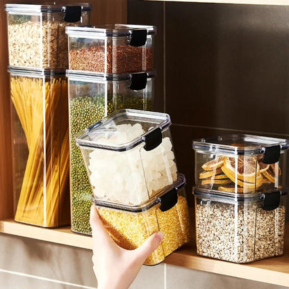 Eco-Friendly Sealed Storage Jars Set - Large Capacity Kitchen Organizers 2