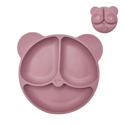 Eco-Friendly Silicone Suction Plate for Toddlers - Fun Cartoon Design, BPA-Free 22
