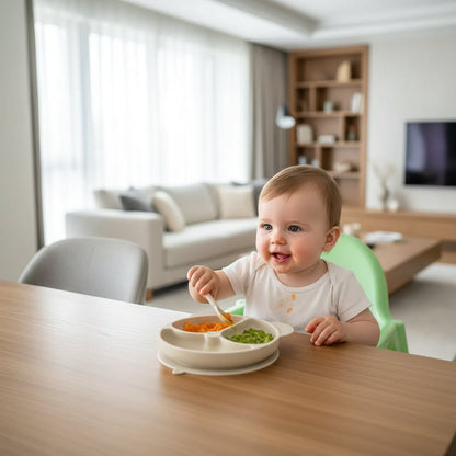 FUNGRIP KIDS – Eco-Friendly Silicone Suction Plate for Toddlers with Cartoon Design (BPA Free)