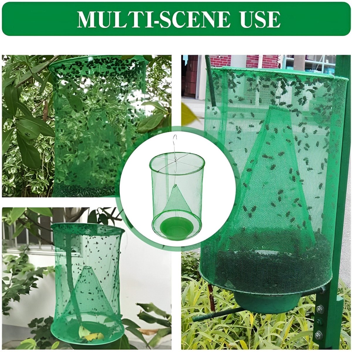 Eco-Friendly Stable Fly Trap - Non-Toxic, Reusable, Quick Setup & Effective Capture 3