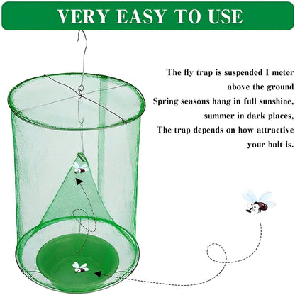 Eco-Friendly Stable Fly Trap - Non-Toxic, Reusable, Quick Setup & Effective Capture 4