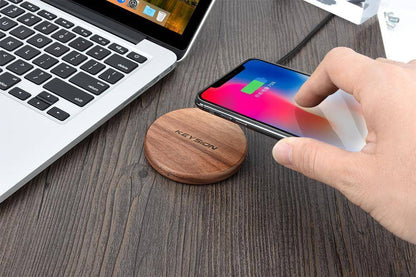 EcoCharge - Qi Wireless Charger with Fast Charging & Bamboo Design 3