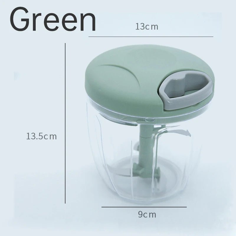 Efficient Kitchen Manual Meat Mincer & Garlic Chopper - Stainless Steel, 500/900ML 10