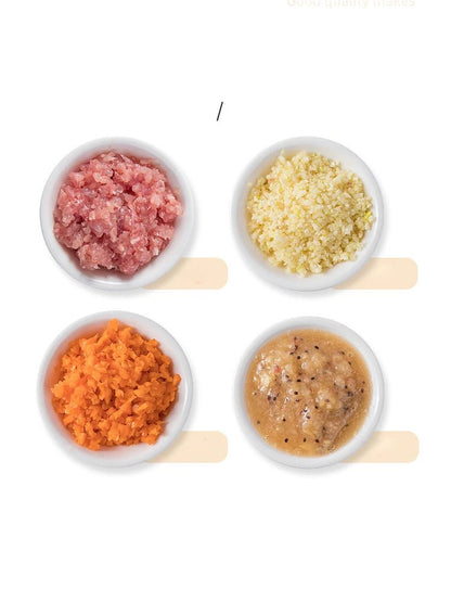 Efficient Kitchen Manual Meat Mincer & Garlic Chopper - Stainless Steel, 500/900ML 4