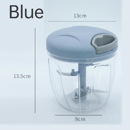 Efficient Kitchen Manual Meat Mincer & Garlic Chopper - Stainless Steel, 500/900ML 6