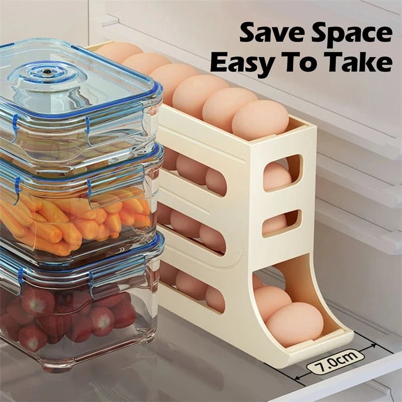 EggKeeper - Large Capacity Egg Storage Box with Rolling Design for 30 Eggs 1