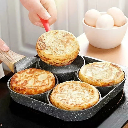 Eiermeister – 4-Cup Omelette Pan Made of Aluminum with Maifan Stone Coating