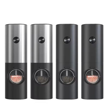 Electric Salt and Pepper Grinder Set with LED Light and Adjustable Thickness 3