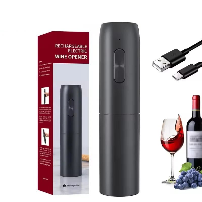 Electric Wine Opener Set - 4-in-1 Rechargeable Corkscrew with Accessories 6