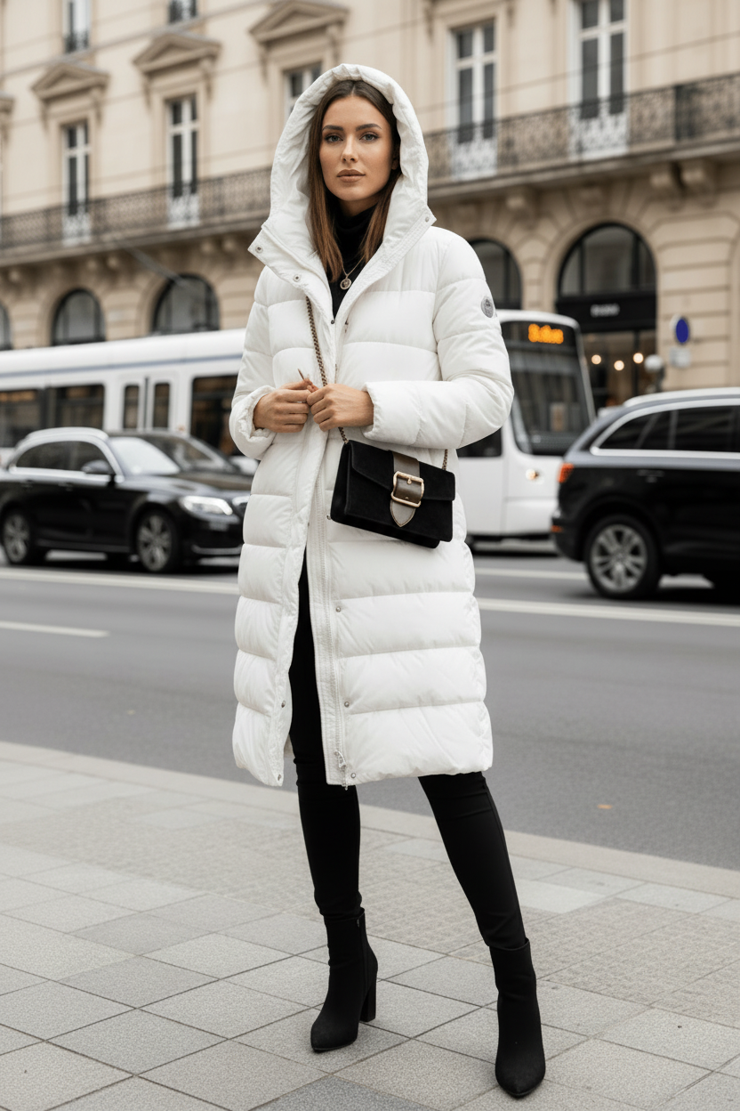 NOLÉA – Women’s Long Winter Coat for Cozy Elegance