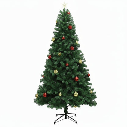 Elegant 6-7ft Artificial Christmas Tree with LED Lights & 8 Lighting Modes 1