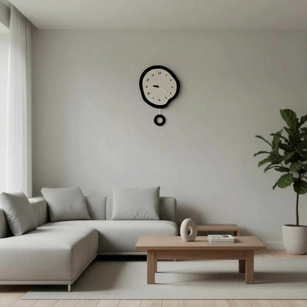 Elegant Abstract Wall Clock - Silent Movement & Modern Acrylic Design 3