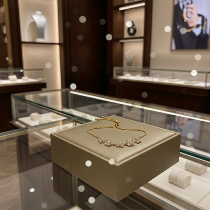 Elegant Adjustable Rhinestone Bracelet for Women - Perfect for Weddings & Parties 0