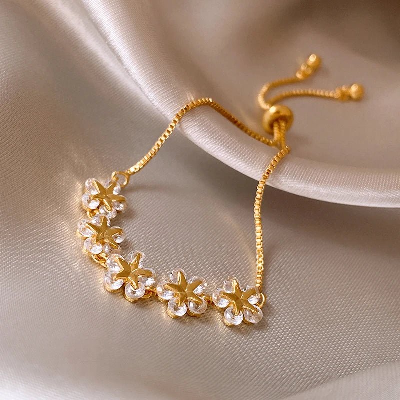 Elegant Adjustable Rhinestone Bracelet for Women - Perfect for Weddings & Parties 3