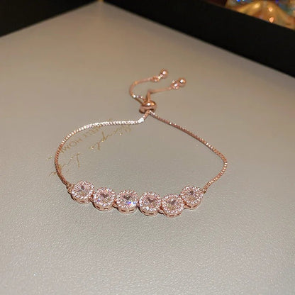 Elegant Adjustable Rhinestone Bracelet for Women - Perfect for Weddings & Parties 7