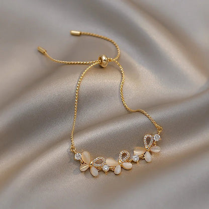 Elegant Adjustable Rhinestone Bracelet for Women - Perfect for Weddings & Parties 8