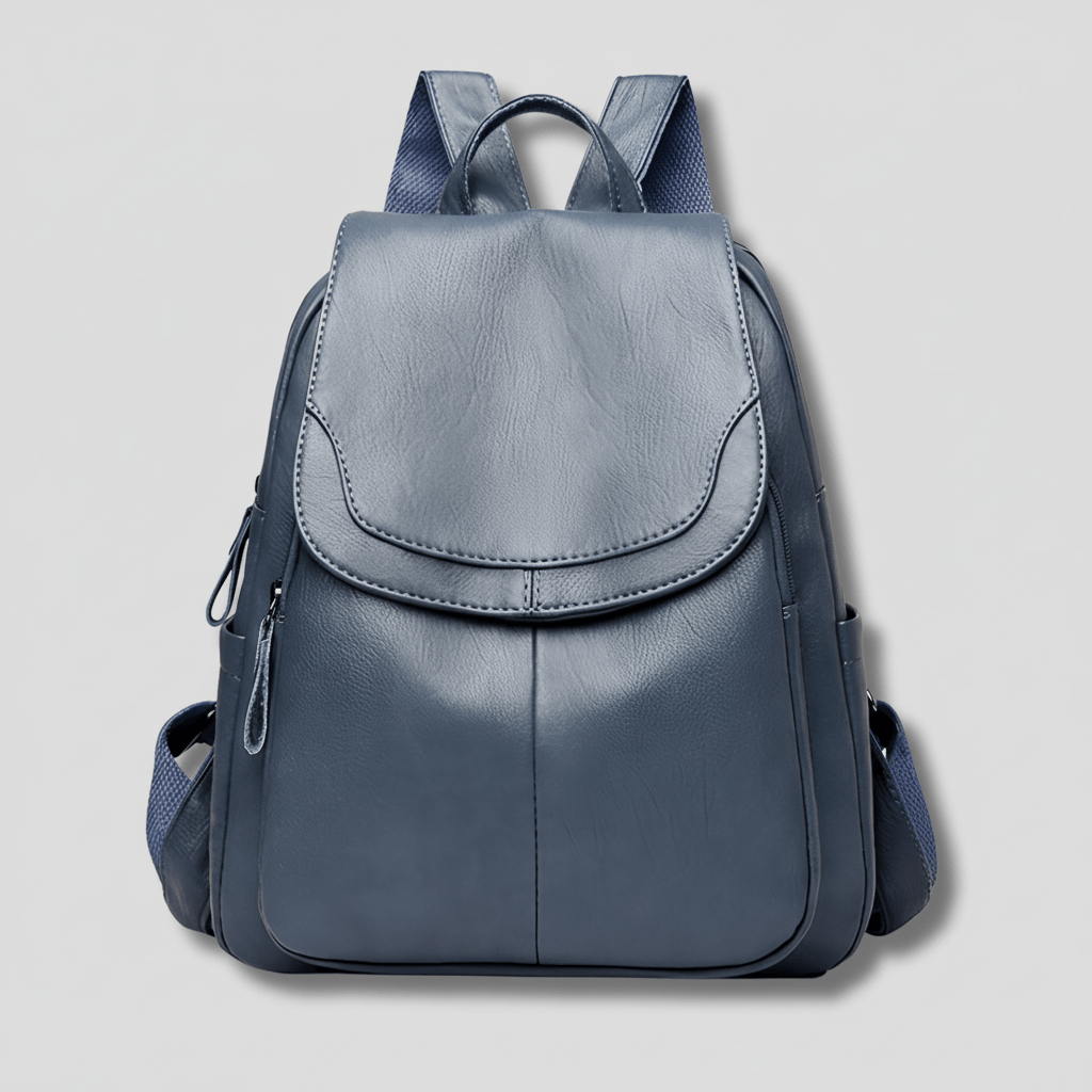 Elegant Anti-Theft Leather Backpack for Women - Stylish Rucksack with Organized Interior 1
