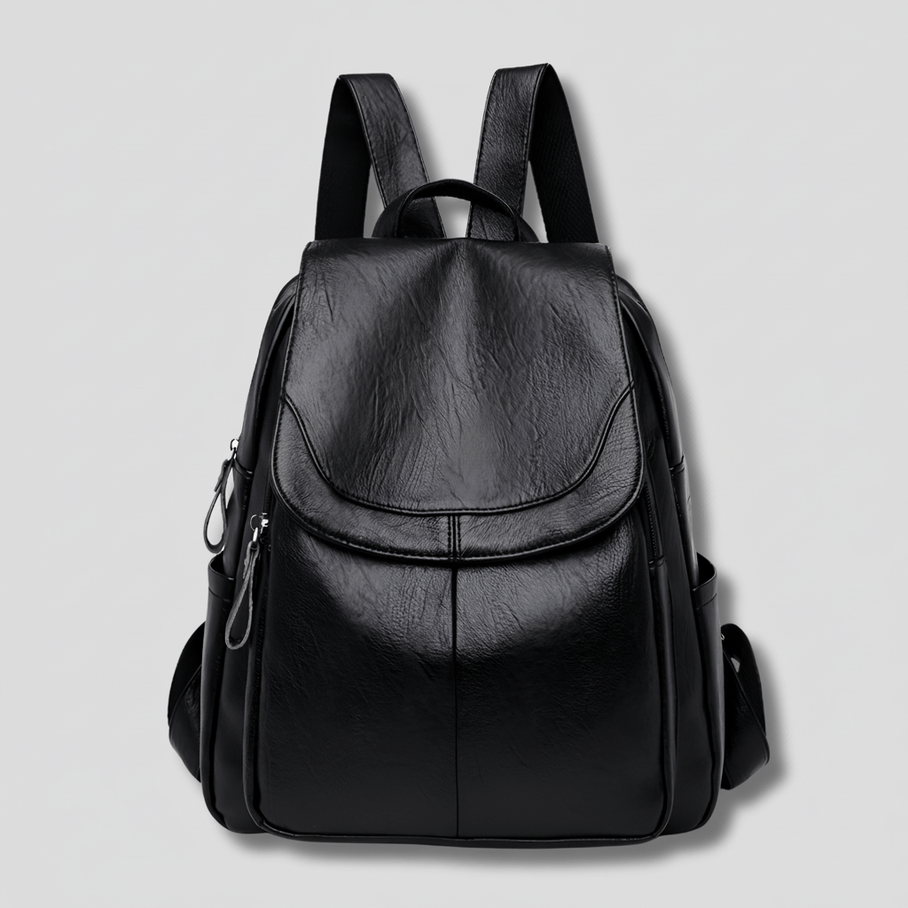 Elegant Anti-Theft Leather Backpack for Women - Stylish Rucksack with Organized Interior 2