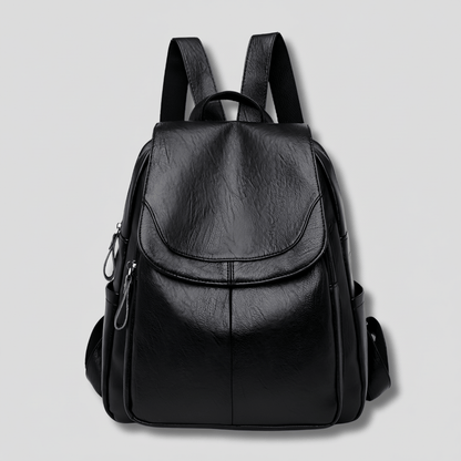 Elegant Anti-Theft Leather Backpack for Women - Stylish Rucksack with Organized Interior 2