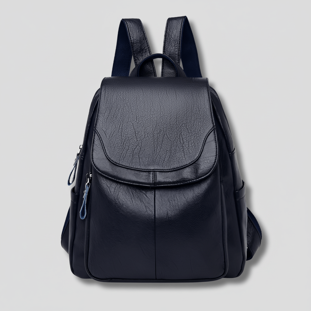 Elegant Anti-Theft Leather Backpack for Women - Stylish Rucksack with Organized Interior 3