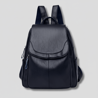 Elegant Anti-Theft Leather Backpack for Women - Stylish Rucksack with Organized Interior 3