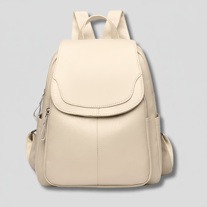 Elegant Anti-Theft Leather Backpack for Women - Stylish Rucksack with Organized Interior 6