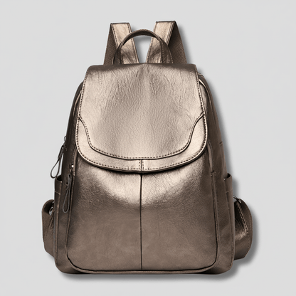 Elegant Anti-Theft Leather Backpack for Women - Stylish Rucksack with Organized Interior 7