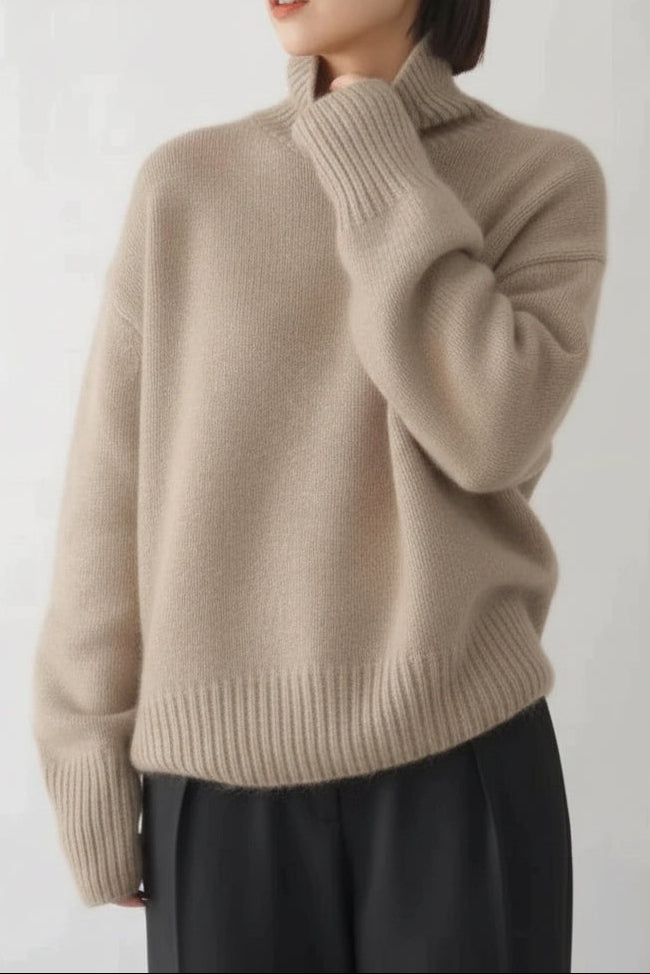 ELASTYLE – Women's Elegant Turtleneck Sweater for Modern Comfort