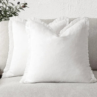 Elegant Cotton and Linen Decorative Covers - Stylish Cushion Cases in Multiple Colors 7