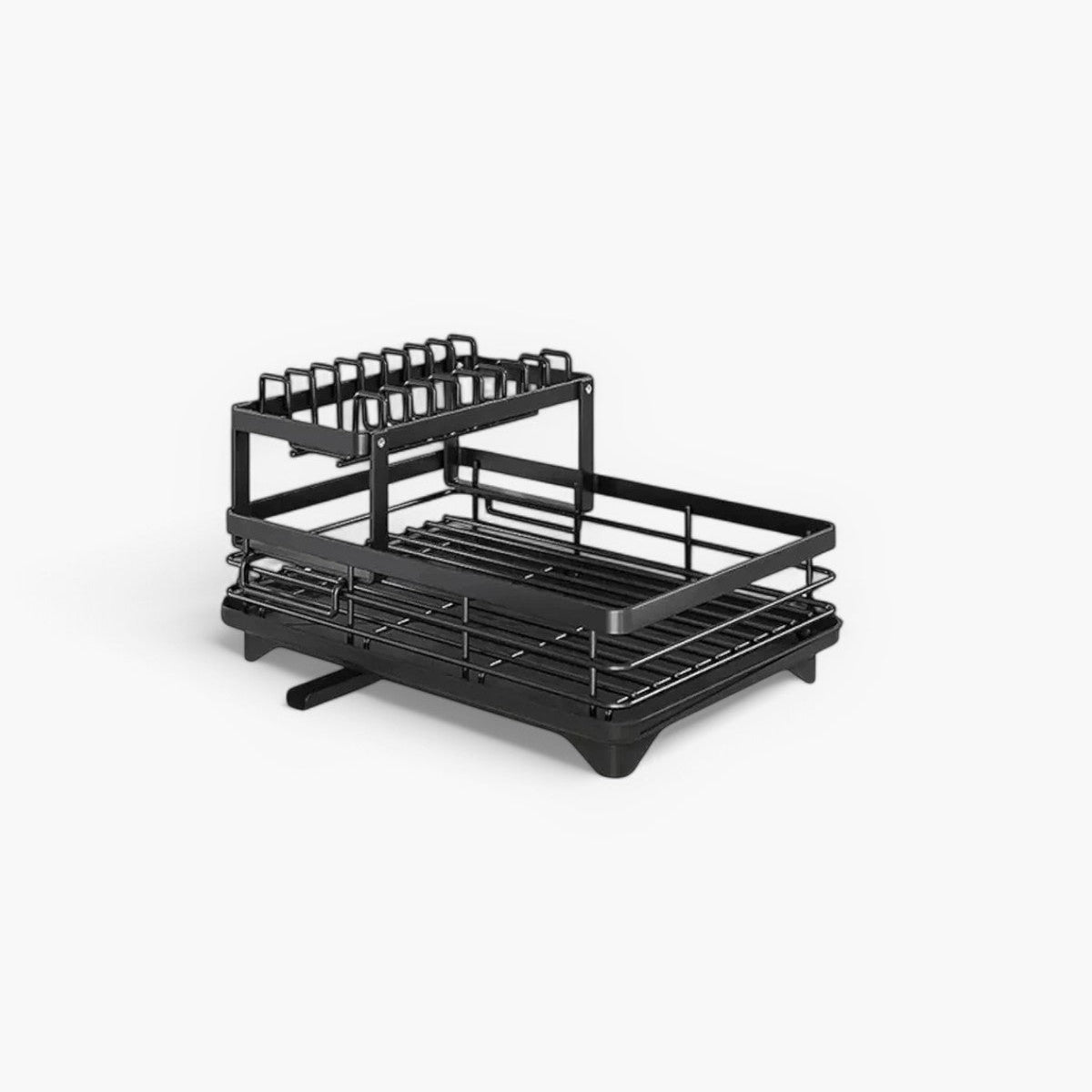 Elegant Dish Drying Rack - Space-Saving Stainless Steel Kitchen Organizer 2