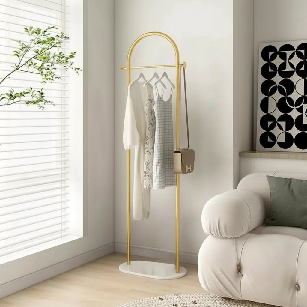 Elegant Floor Standing Clothes Rack - Stylish Hanger for Clothes Organizer 2